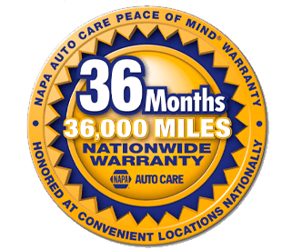 36 Months NAPA Warranty